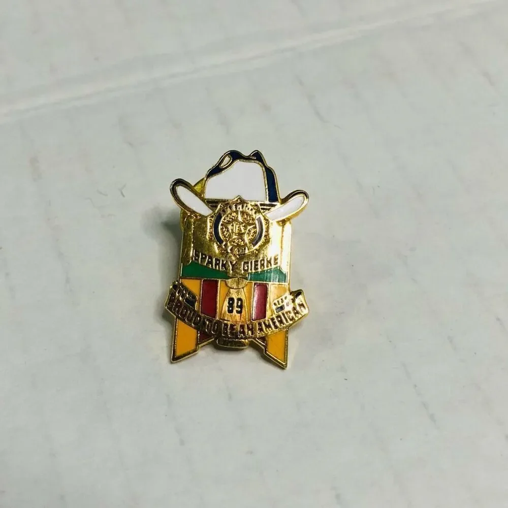 elks pin sparky gierke‎ lapel pin pinback button club collectible vintage